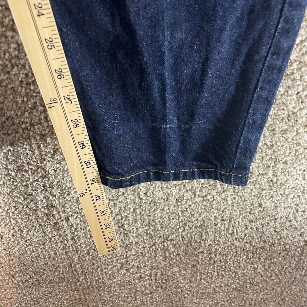 Vintage Levis Jeans Womens 16 Blue Denim Pants Tapered Leg 550 Relaxed 2001 Logo